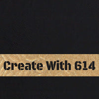Laserable Leatherette Without Adhesive Black Gold | Create With 614