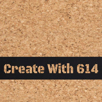 Laserable Leatherette Without Adhesive cork Black | Create With 614