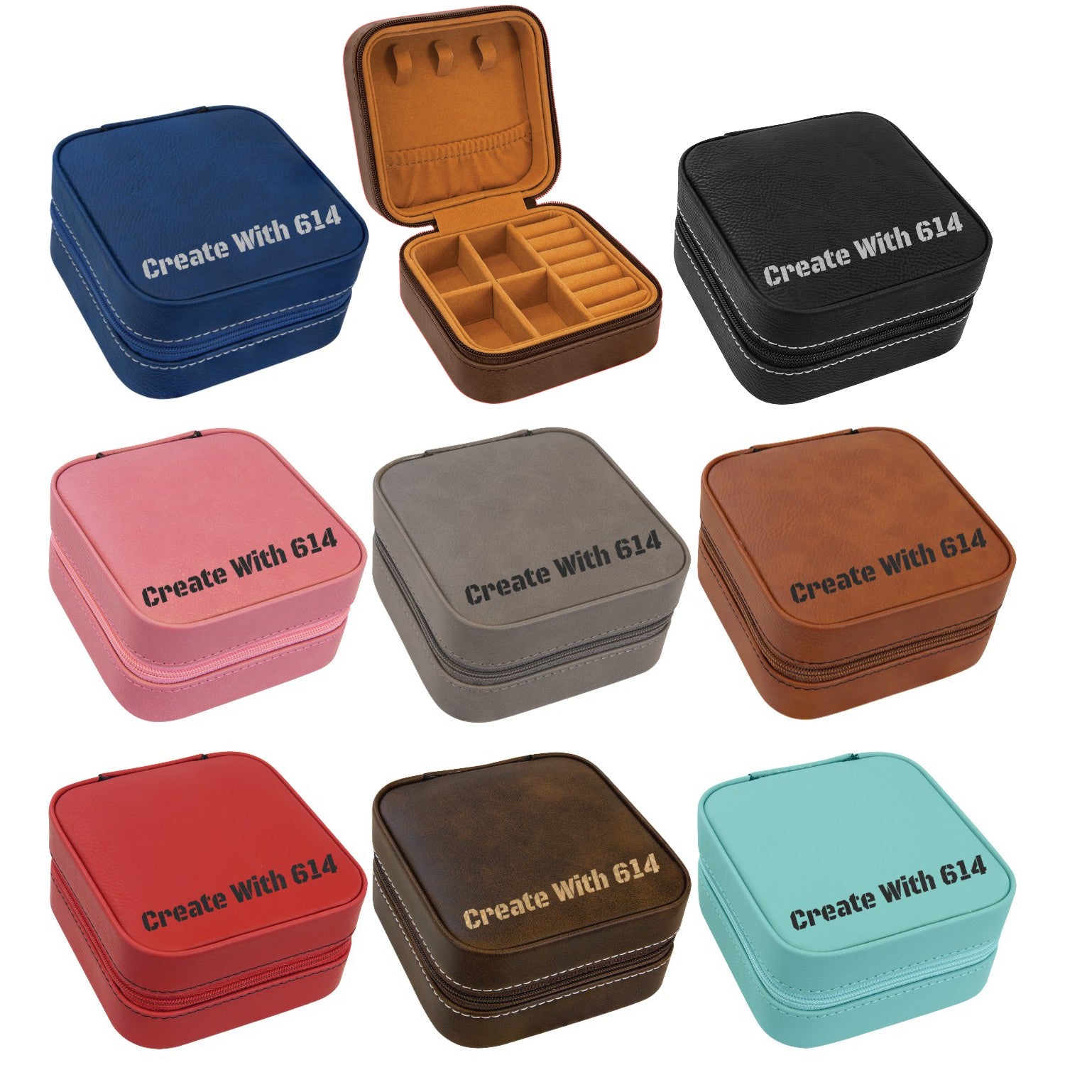 Laserable Leatherette Travel Jewelry Box – Create With 614