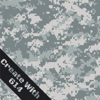 12" x 18" Laserable Leatherette Sheet with Camo pattern - Perfect for laser cutting, engraving and crafting