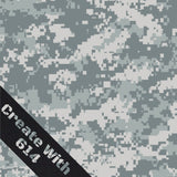 12" x 18" Laserable Leatherette Sheet with Camo pattern - Perfect for laser cutting, engraving and crafting