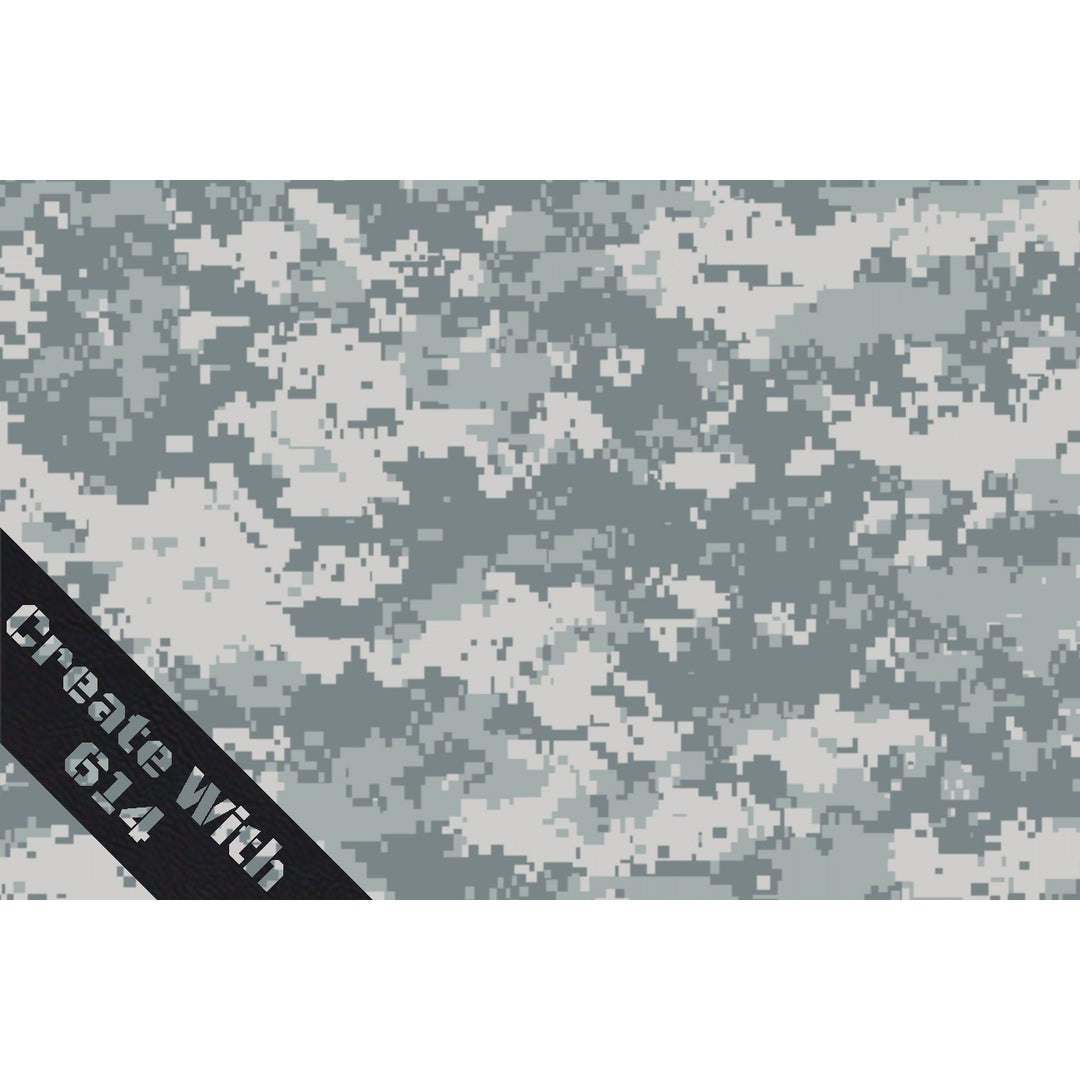 Laserable Leatherette Sheet with Digital Urban Camo pattern - Perfect for laser cutting, engraving and crafting