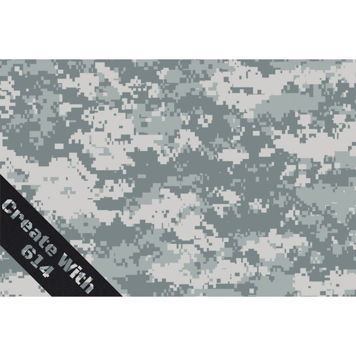 Laserable Leatherette Sheet with Digital Urban Camo pattern - Perfect for laser cutting, engraving and crafting
