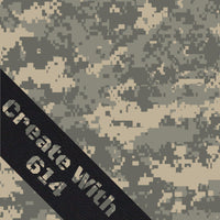 12" x 18" Laserable Leatherette Camouflage Sheet with Adhesive