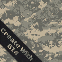 12" x 18" Laserable Leatherette Camoflage Sheet with Adhesive