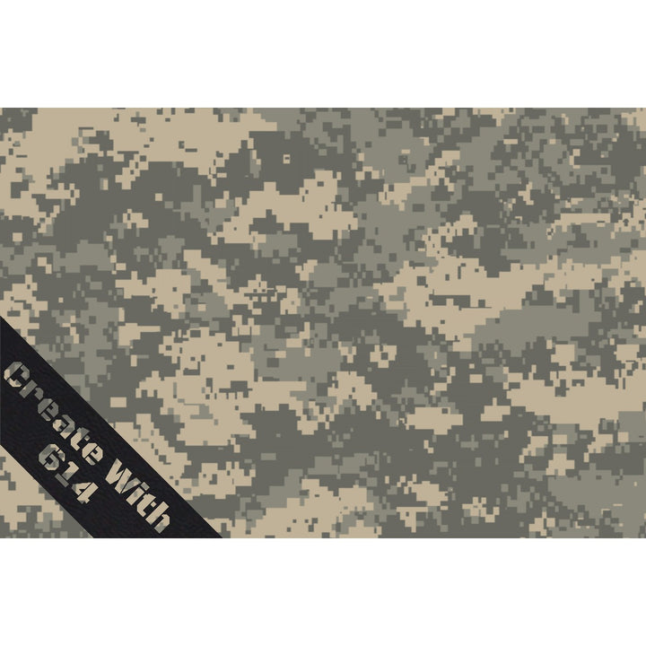 Laserable Leatherette Sheet with Woodland Camo pattern - Perfect for laser cutting, engraving and crafting