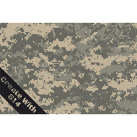 Laserable Leatherette Sheet with Woodland Camo pattern - Perfect for laser cutting, engraving and crafting