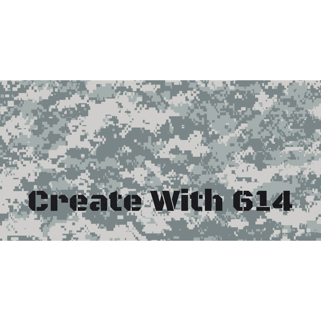Laserable Leatherette Sheet with Digital Urban Camo pattern - Perfect for laser cutting, engraving and crafting