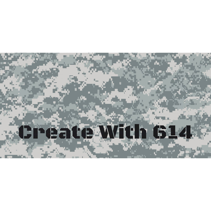 Laserable Leatherette Sheet with Digital Urban Camo pattern - Perfect for laser cutting, engraving and crafting