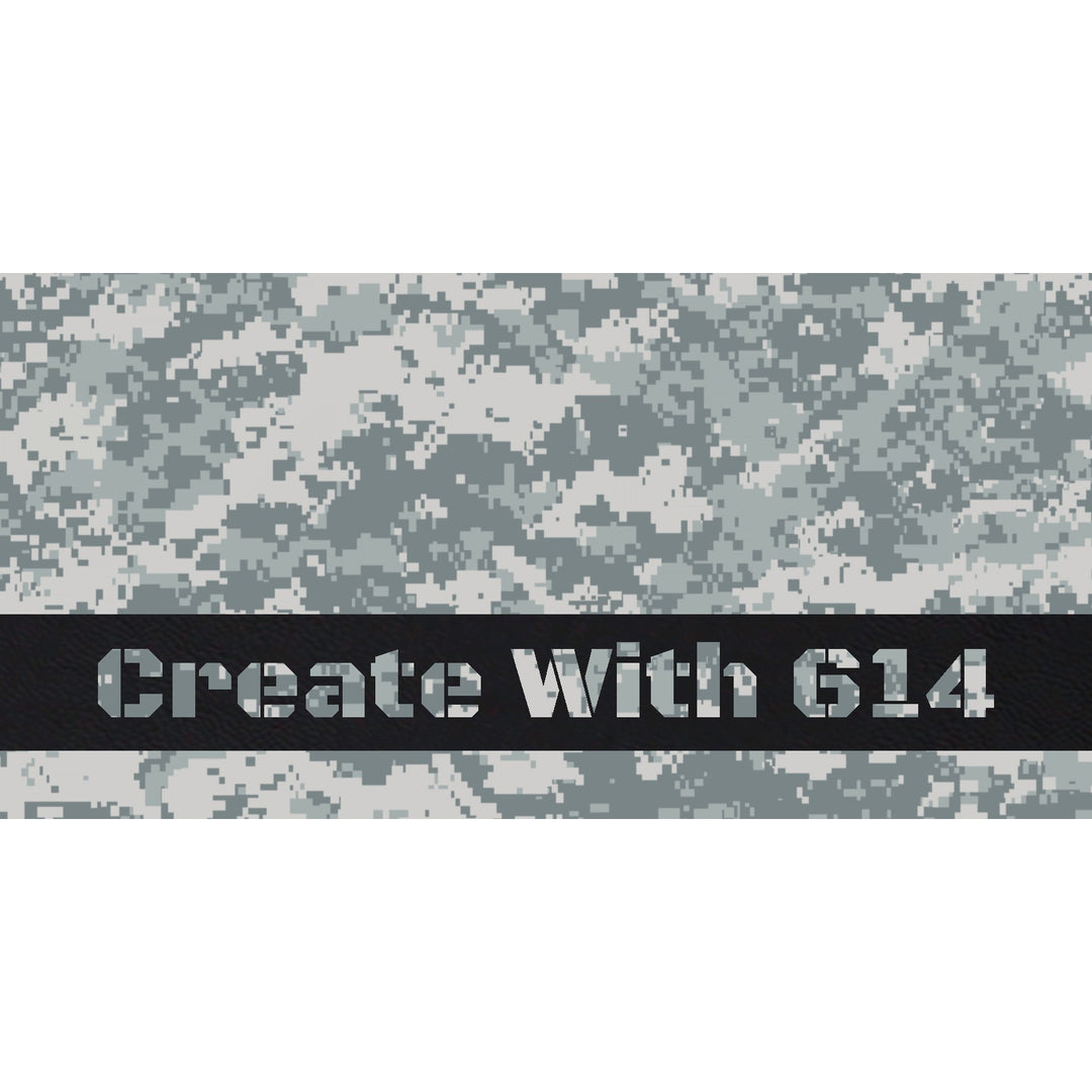 Laserable Leatherette Sheet with Digital Urban Camo pattern - Perfect for laser cutting, engraving and crafting