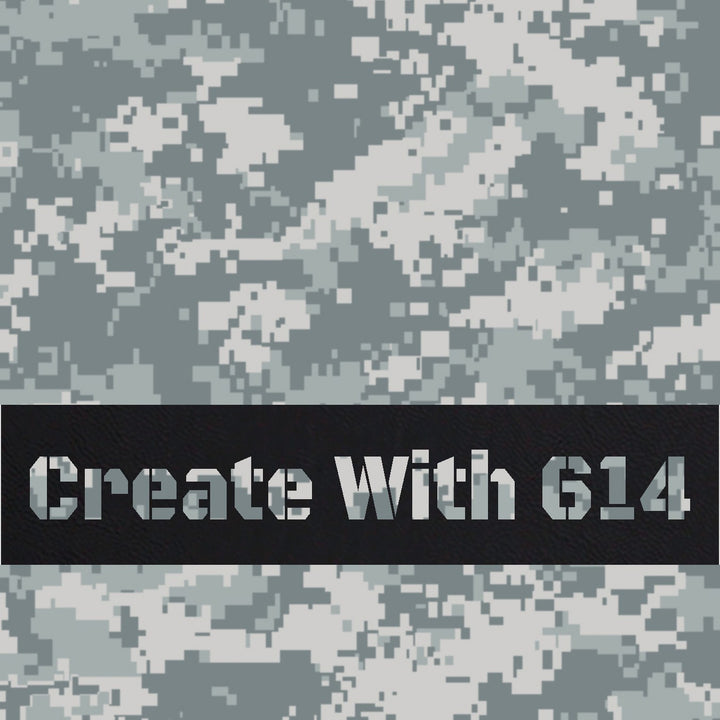 Laserable Leatherette Sheet with Digital Urban Camo pattern - Perfect for laser cutting, engraving and crafting