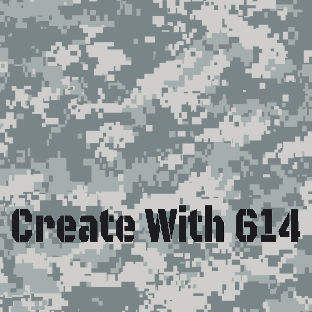 Laserable Leatherette Sheet with Digital Urban Camo pattern - Perfect for laser cutting, engraving and crafting