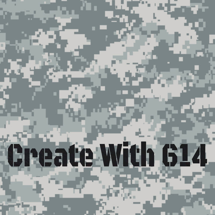 Laserable Leatherette Sheet with Digital Urban Camo pattern - Perfect for laser cutting, engraving and crafting