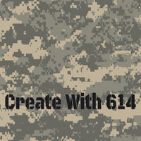 Laserable Leatherette Sheet with Woodland Camo pattern - Perfect for laser cutting, engraving and crafting