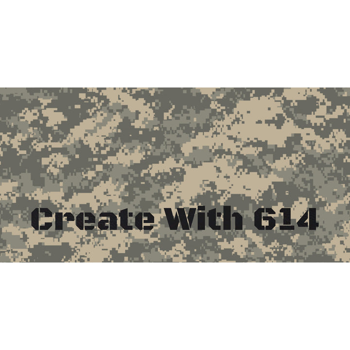 Laserable Leatherette Sheet with Woodland Camo pattern - Perfect for laser cutting, engraving and crafting
