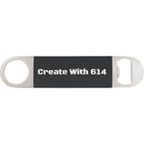 Bottle Opener with Laserable Silicone Grip