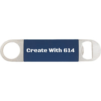 Bottle Opener with Laserable Silicone Grip