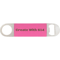 Bottle Opener with Laserable Silicone Grip