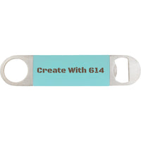 Bottle Opener with Laserable Silicone Grip