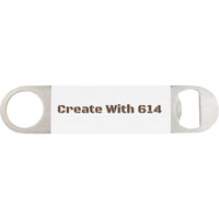 Bottle Opener with Laserable Silicone Grip