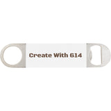 Bottle Opener with Laserable Silicone Grip