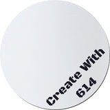 Laserable Silicone Round Coaster White Black | Create With 614