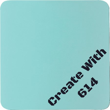 Laserable Silicone Coaster Square Teal Black | Create With 614