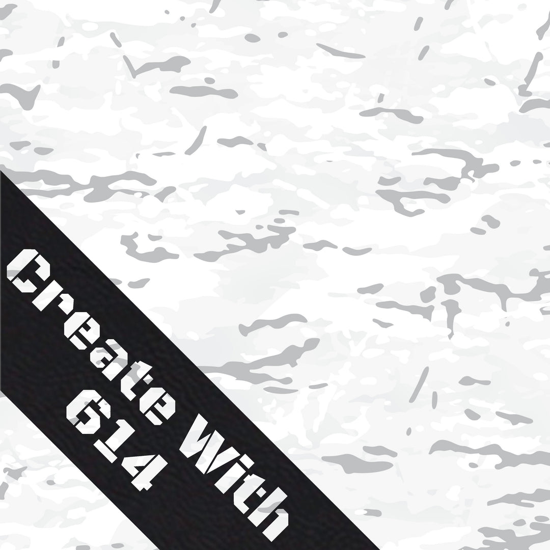 12" x 18" Laserable Leatherette Sheet with Camo pattern with Adhesive - Perfect for laser cutting, engraving and crafting