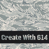 12" x 24" Laserable Leatherette Camoflage Sheet Tiger Stripe Urban Black | Create With 614