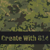 12" x 24" Laserable Leatherette Camoflage Sheet MultiCam Tropical Black | Create With 614