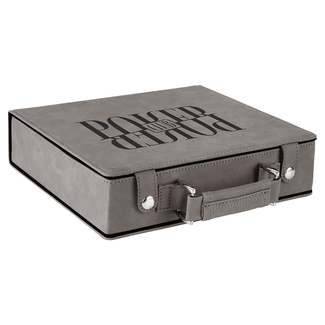 Leatherette 100 Chip Poker Set