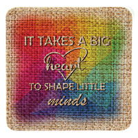 Sublimation Burlap Patch Square 3" x 3" with Adhesive