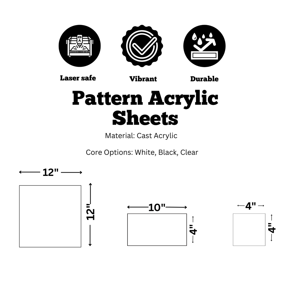 Midnight Boho Paisley Pattern Acrylic