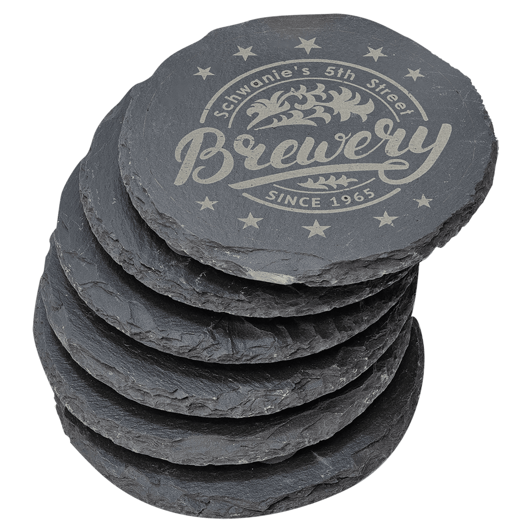 slate coaster gift set, personalized