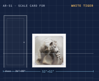 White Tiger Canvas — Gallery Wrap