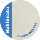 Sublimato Sublimation Leatherett 2.5" Round Patch with Adhesive | Create With 614