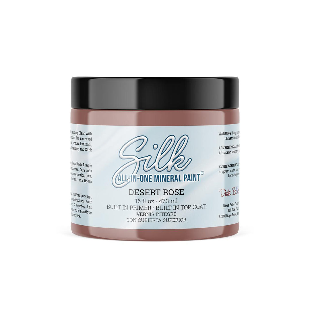 16 oz. container of Dixie Belle Desert Rose Silk All-In-One Mineral Paint