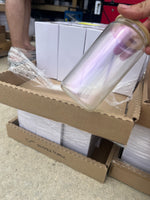 Pink Shimmer 16oz Glass Sublimation Tumbler Lot
