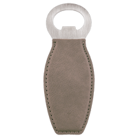 Bottle Opener with Magnet Laserable Leatherette