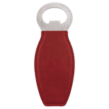 Bottle Opener with Magnet Laserable Leatherette