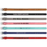 Laserable Leatherette Dog Collar 23"