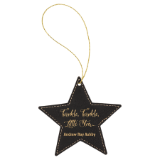 Ornament Laserable Leatherette Star