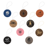 Ornament Laserable Leatherette Circle
