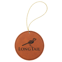 Ornament Laserable Leatherette Circle