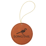 Ornament Laserable Leatherette Circle
