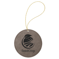 Ornament Laserable Leatherette Circle