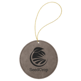 Ornament Laserable Leatherette Circle