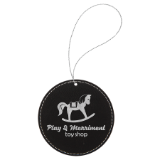Ornament Laserable Leatherette Circle