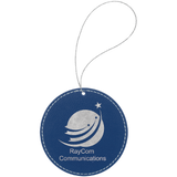 Ornament Laserable Leatherette Circle