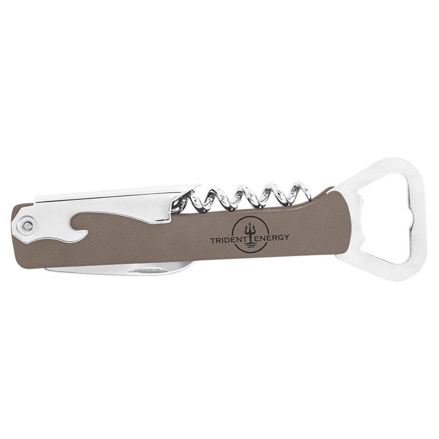 Corkscrew Wine Bottle Opener Laserable Leatherette - Create With 614